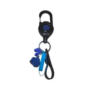 BLUE Vaporlink Leash Heavy-duty Retractable Carabiner Keychain Anti-Lost/Theft